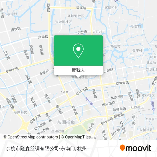 余杭市隆森丝绸有限公司-东南门地图