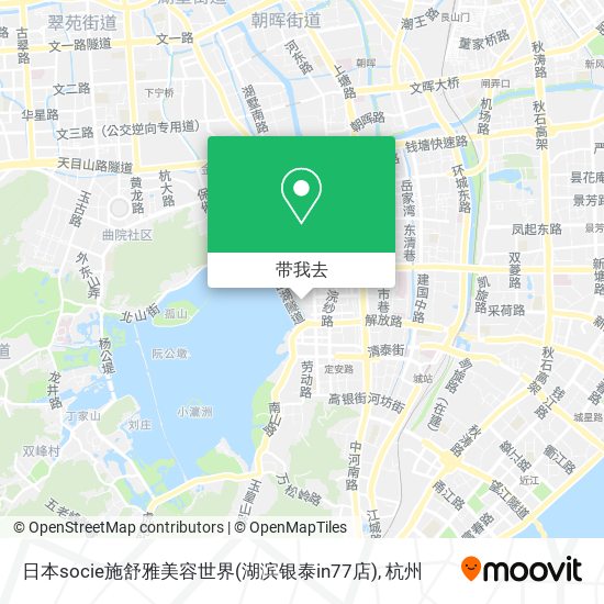 日本socie施舒雅美容世界(湖滨银泰in77店)地图
