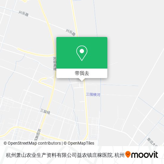 杭州萧山农业生产资料有限公司益农镇庄稼医院地图