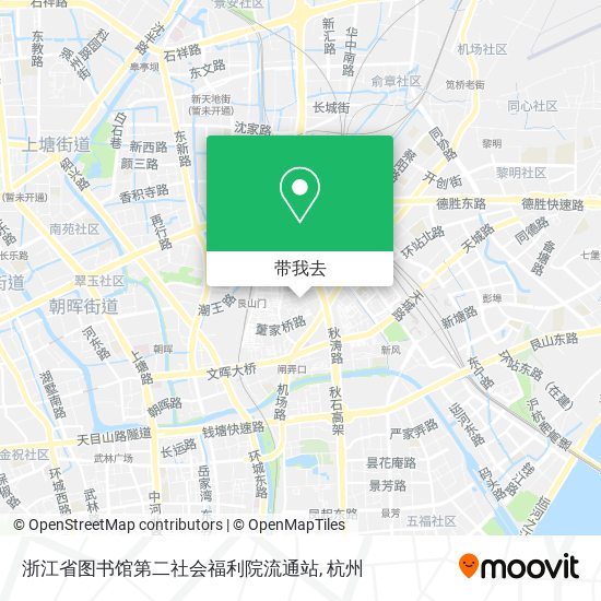 浙江省图书馆第二社会福利院流通站地图