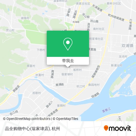 品全购物中心(翁家埭店)地图