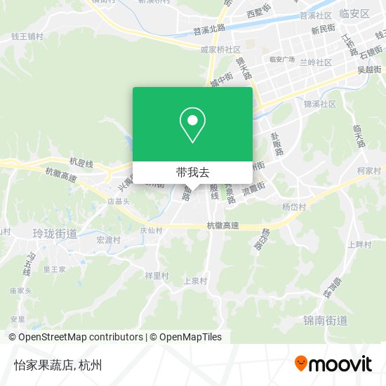 怡家果蔬店地图