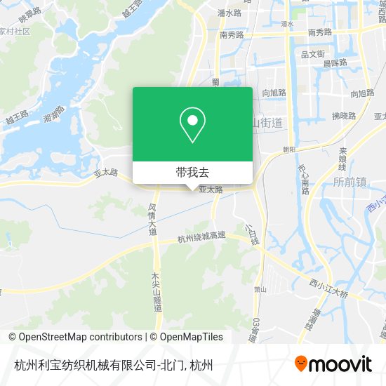 杭州利宝纺织机械有限公司-北门地图