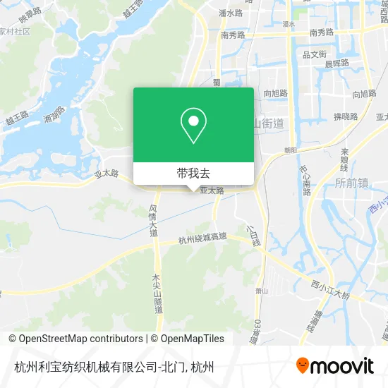 杭州利宝纺织机械有限公司-北门地图