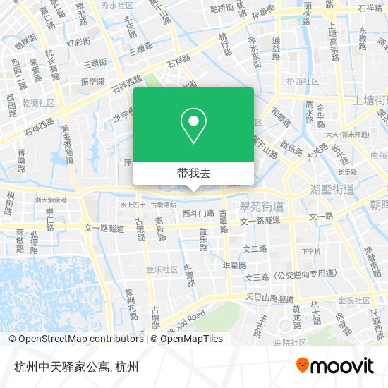 杭州中天驿家公寓地图