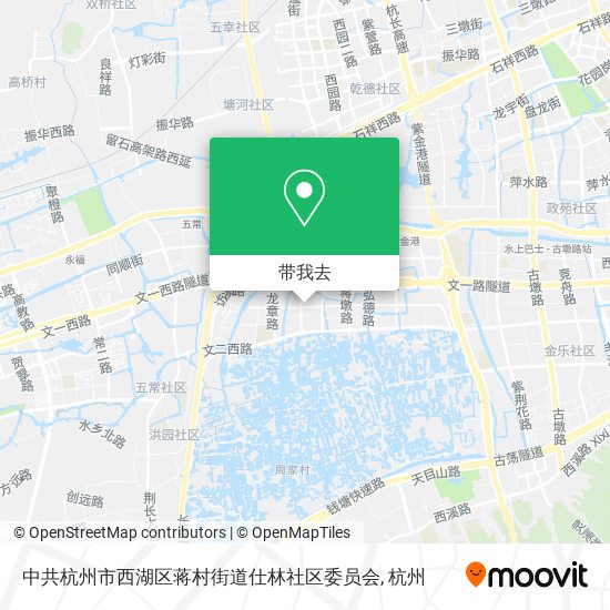 中共杭州市西湖区蒋村街道仕林社区委员会地图