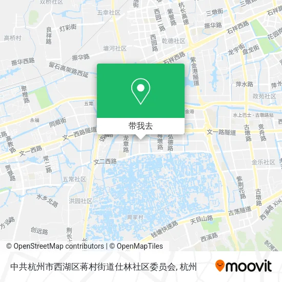 中共杭州市西湖区蒋村街道仕林社区委员会地图