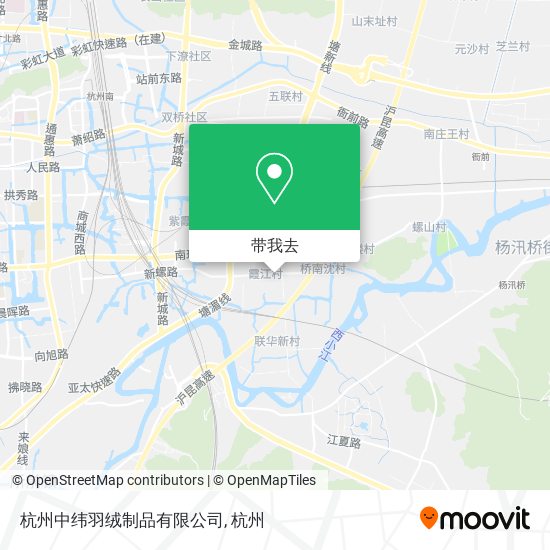 杭州中纬羽绒制品有限公司地图