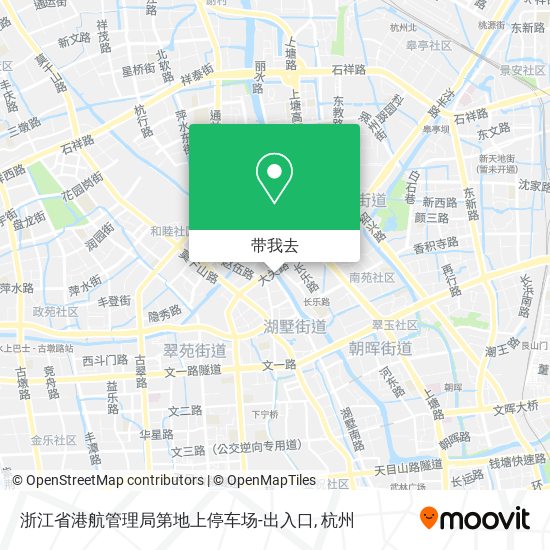 浙江省港航管理局第地上停车场-出入口地图