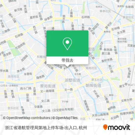 浙江省港航管理局第地上停车场-出入口地图