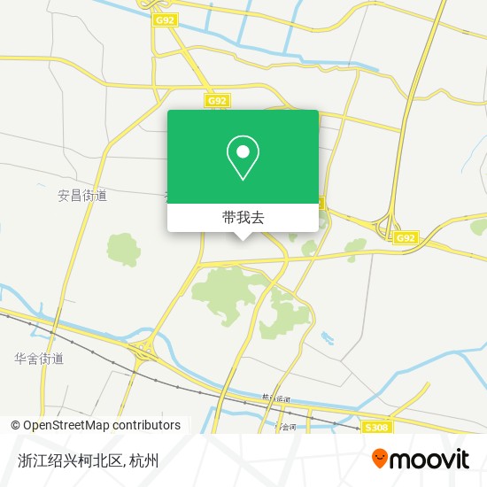 浙江绍兴柯北区地图