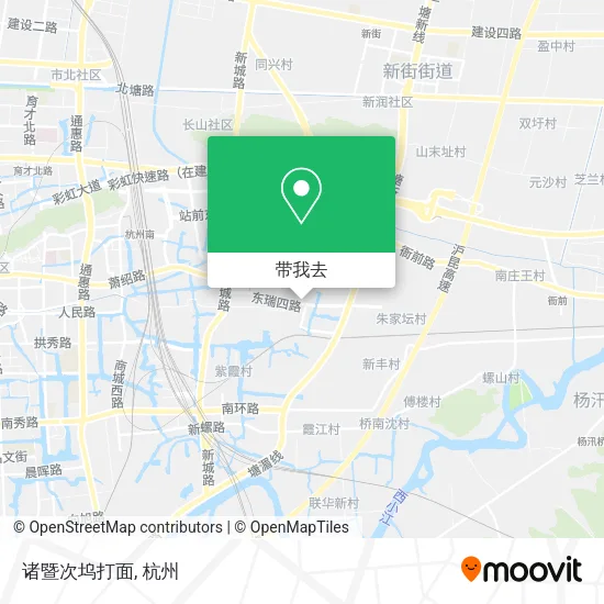诸暨次坞打面地图