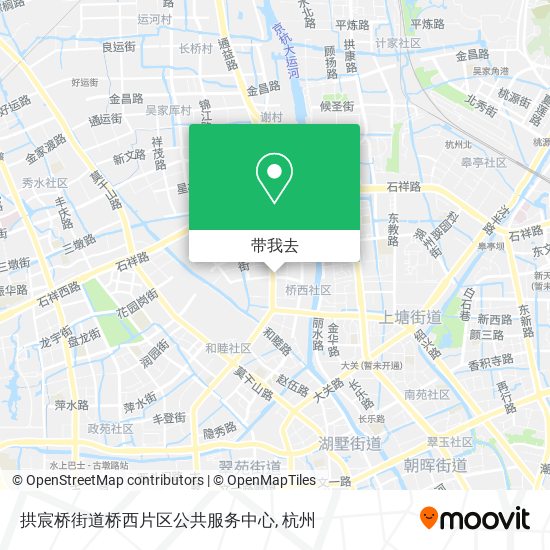 拱宸桥街道桥西片区公共服务中心地图