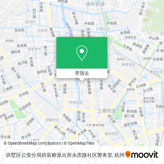 拱墅区公安分局拱宸桥派出所永庆路社区警务室地图