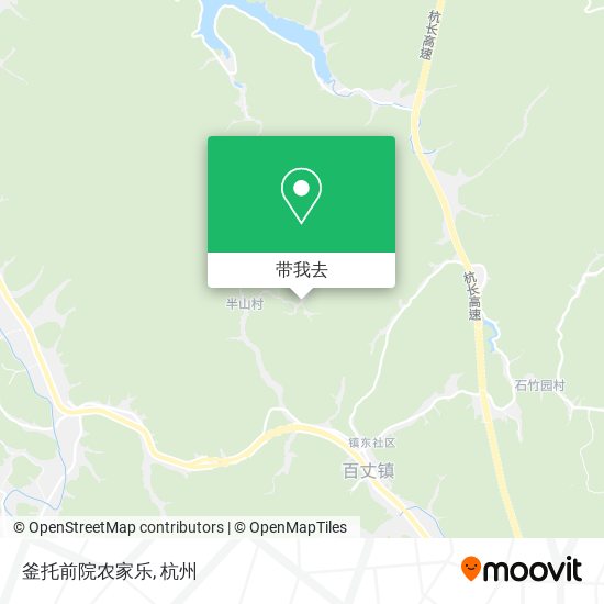 釜托前院农家乐地图