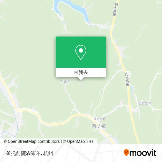 釜托前院农家乐地图