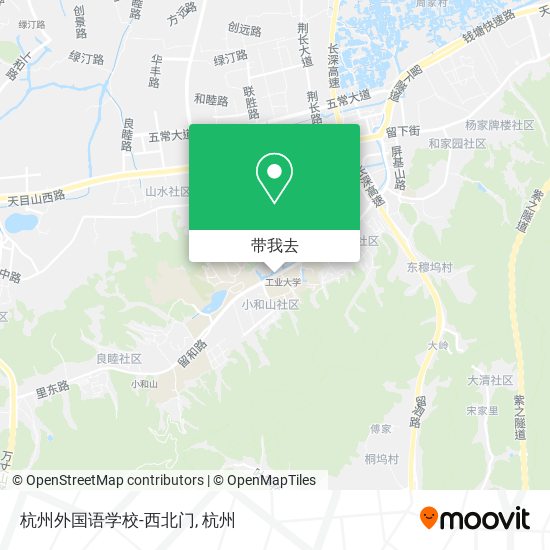 杭州外国语学校-西北门地图