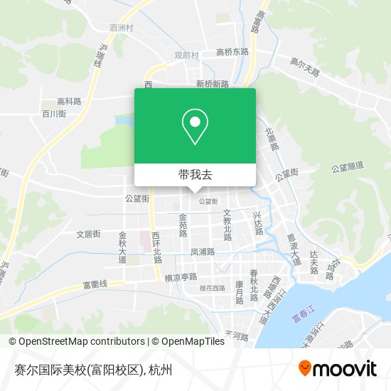 赛尔国际美校(富阳校区)地图