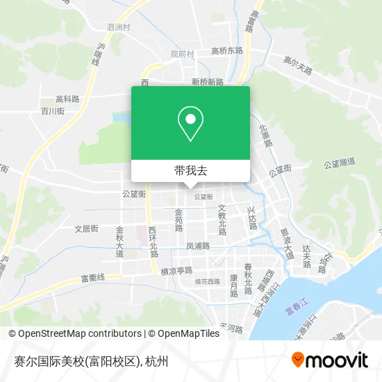 赛尔国际美校(富阳校区)地图