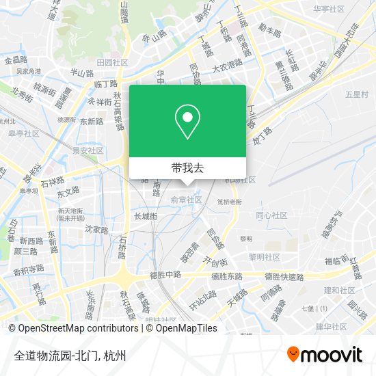 全道物流园-北门地图