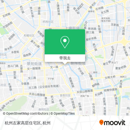 杭州左家高层住宅区地图