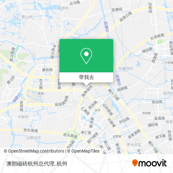 澳朗磁砖杭州总代理地图