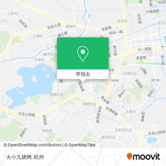 火小九烧烤地图