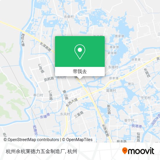 杭州余杭莱德力五金制造厂地图