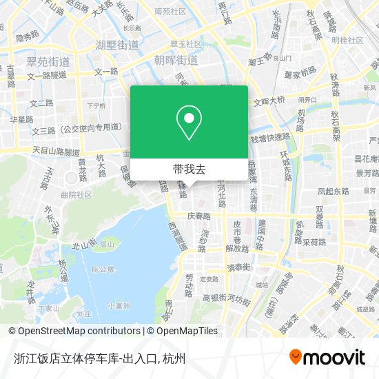 浙江饭店立体停车库-出入口地图