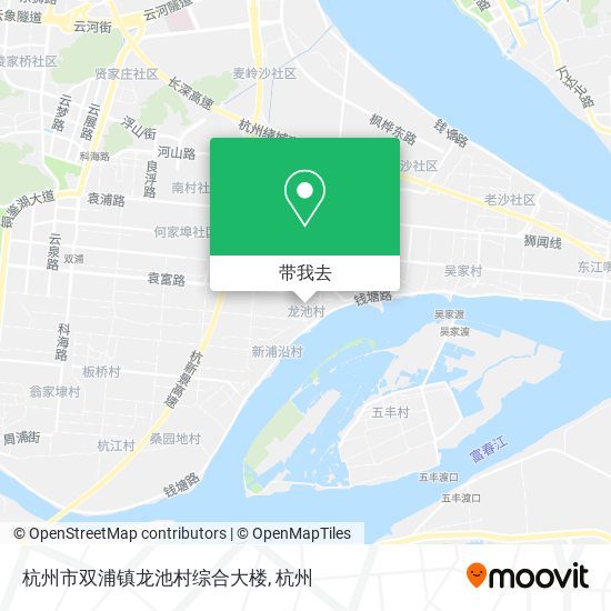 杭州市双浦镇龙池村综合大楼地图