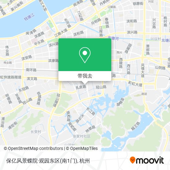 保亿风景蝶院·观园东区(南1门)地图