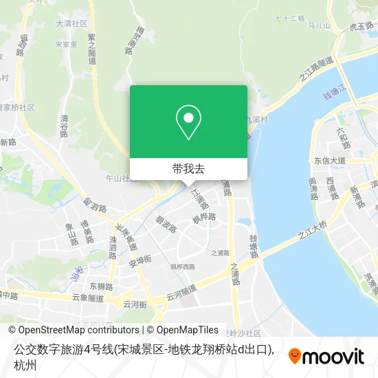 公交数字旅游4号线(宋城景区-地铁龙翔桥站d出口)地图