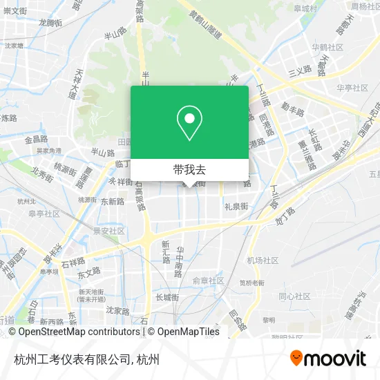 杭州工考仪表有限公司地图