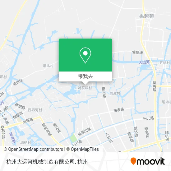 杭州大运河机械制造有限公司地图