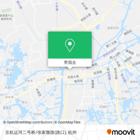 京杭运河二号桥/张家墩路(路口)地图