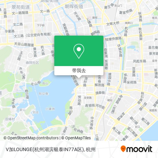 V加LOUNGE(杭州湖滨银泰IN77A区)地图