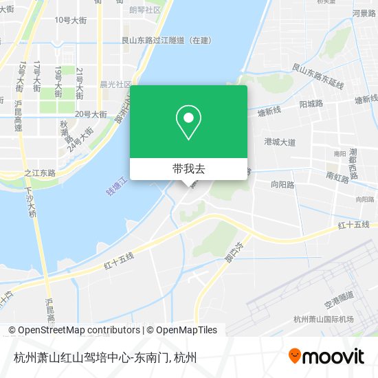 杭州萧山红山驾培中心-东南门地图