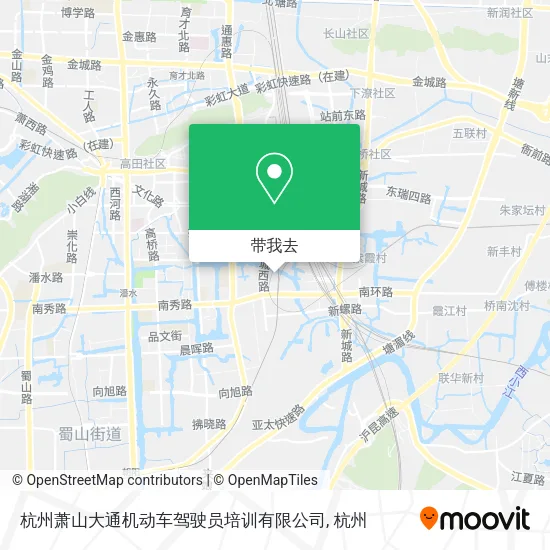 杭州萧山大通机动车驾驶员培训有限公司地图
