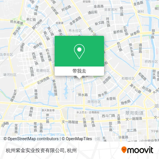 杭州紫金实业投资有限公司地图