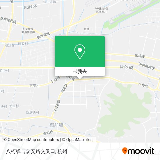 八柯线与众安路交叉口地图
