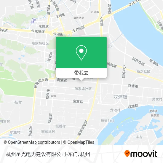 杭州星光电力建设有限公司-东门地图