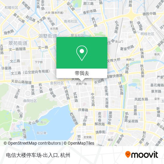 电信大楼停车场-出入口地图