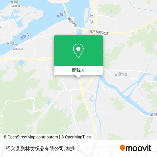 绍兴县鹏林纺织品有限公司地图