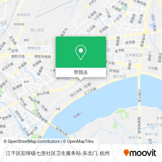 江干区彭埠镇七堡社区卫生服务站-东北门地图