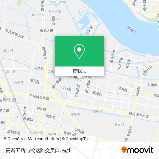 高新五路与鸿达路交叉口地图