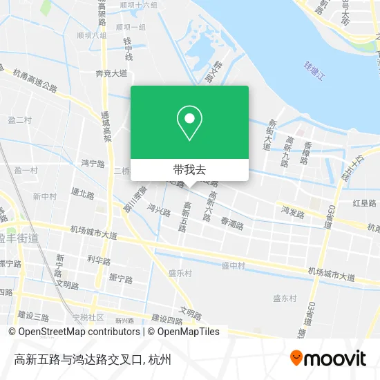 高新五路与鸿达路交叉口地图