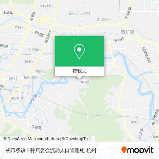 杨汛桥镇上孙居委会流动人口管理处地图