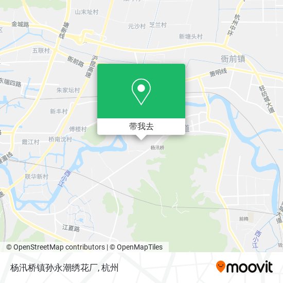 杨汛桥镇孙永潮绣花厂地图
