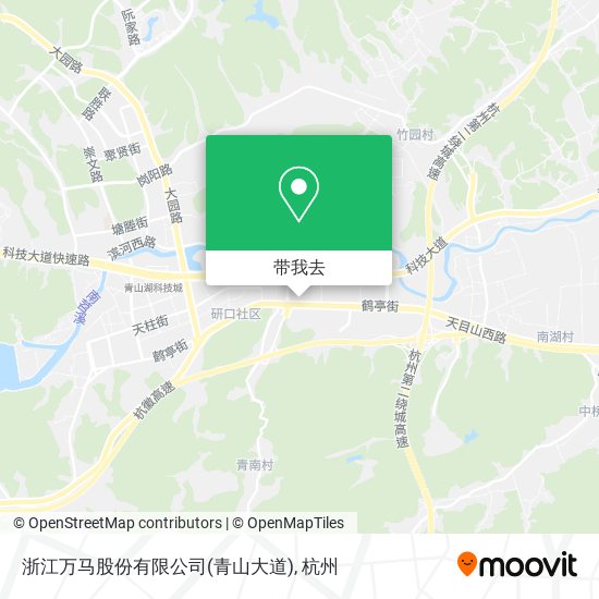 浙江万马股份有限公司(青山大道)地图