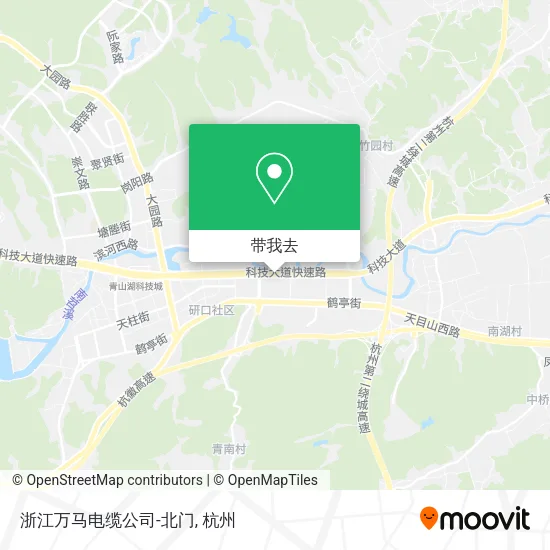 浙江万马电缆公司-北门地图